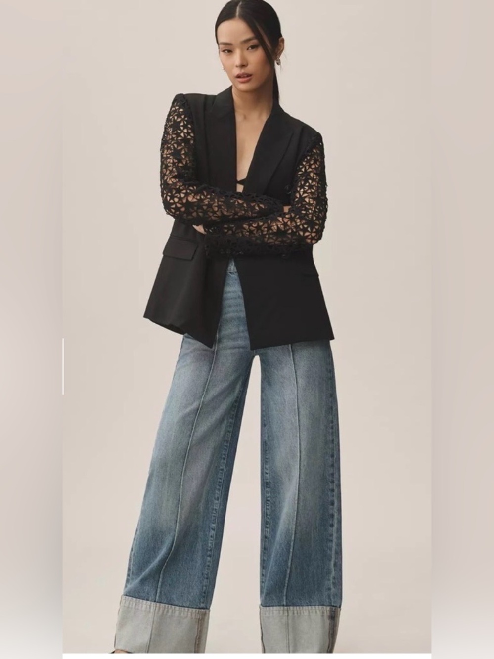 CHRLDR stella star double breasted blazer jacket L